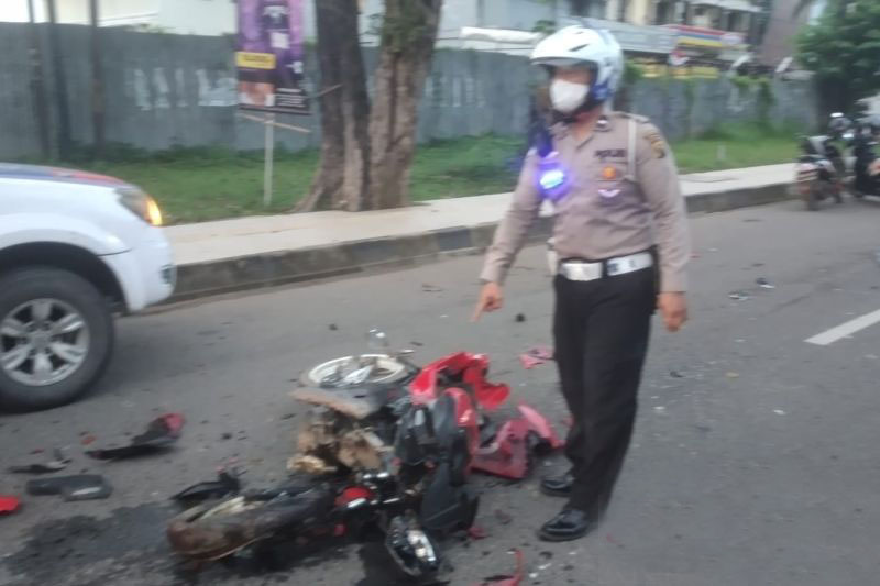 Kecelakaan Pagi di Palembang, Motor Sport GSX-R 250 Diserempet Truk Kontainer, Korban Tewas Seketika