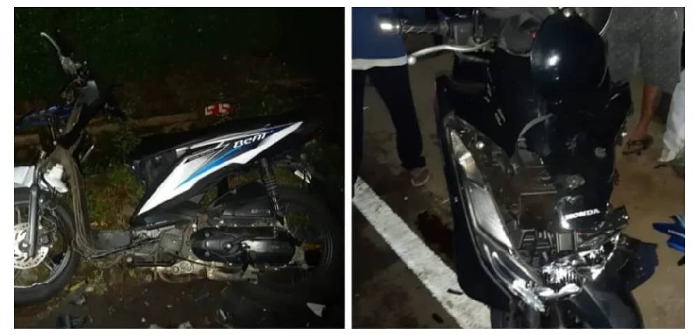 Kecelakaan di Cigugur Kuningan, Tabrakan Antara Honda PCX dengan Beat, 2 Korban Tewas
