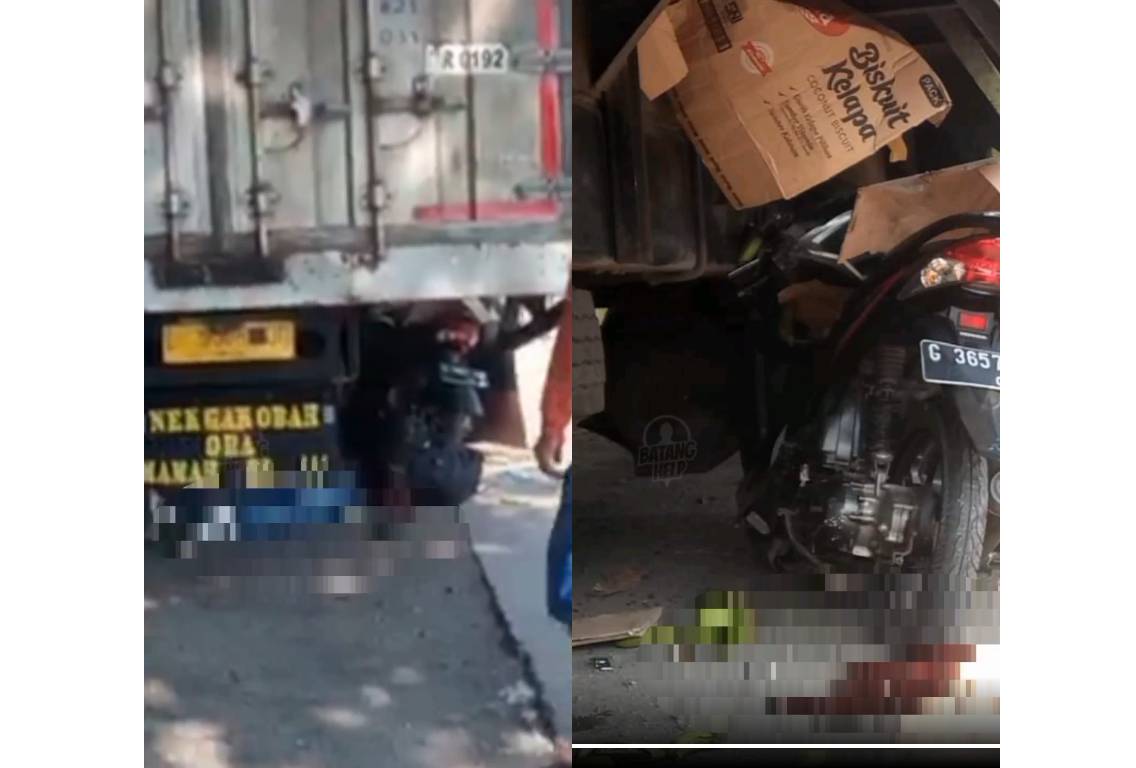 Kecelakaan Maut di Batang, Truk vs Motor, Pemotor Tewas Terlindas di Lokasi