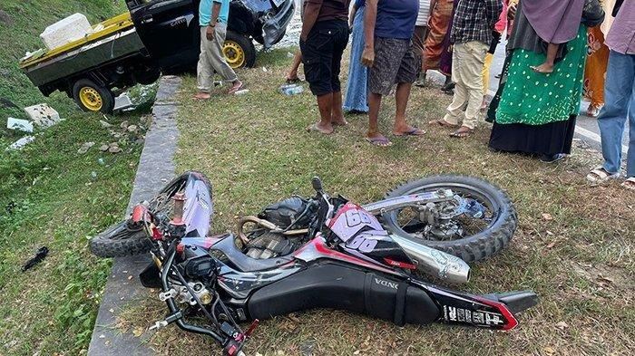 Anggota Polisi Brimob Tewas usai Motor Tabrakan dengan Mobil Pikap di Dompu