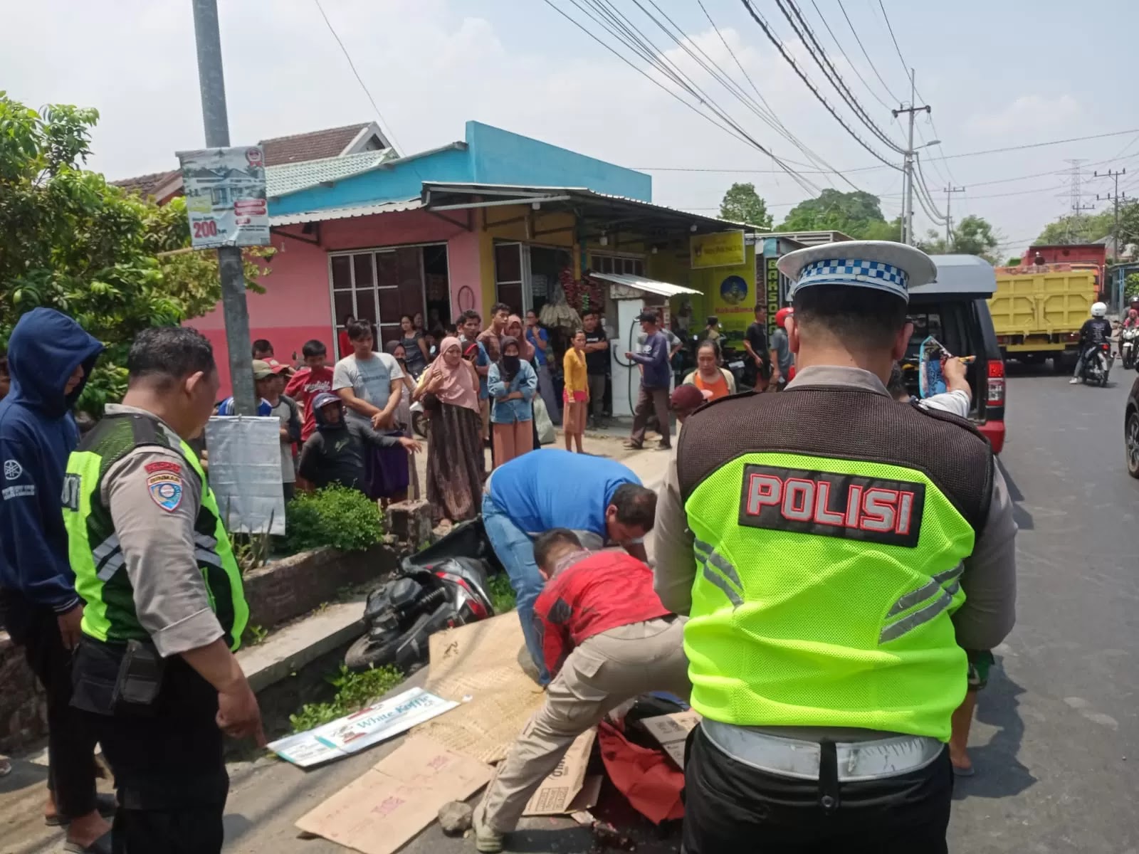 Detik-detik Siswi SMP Tewas Terlindas Truk di Ngoro Mojokerto