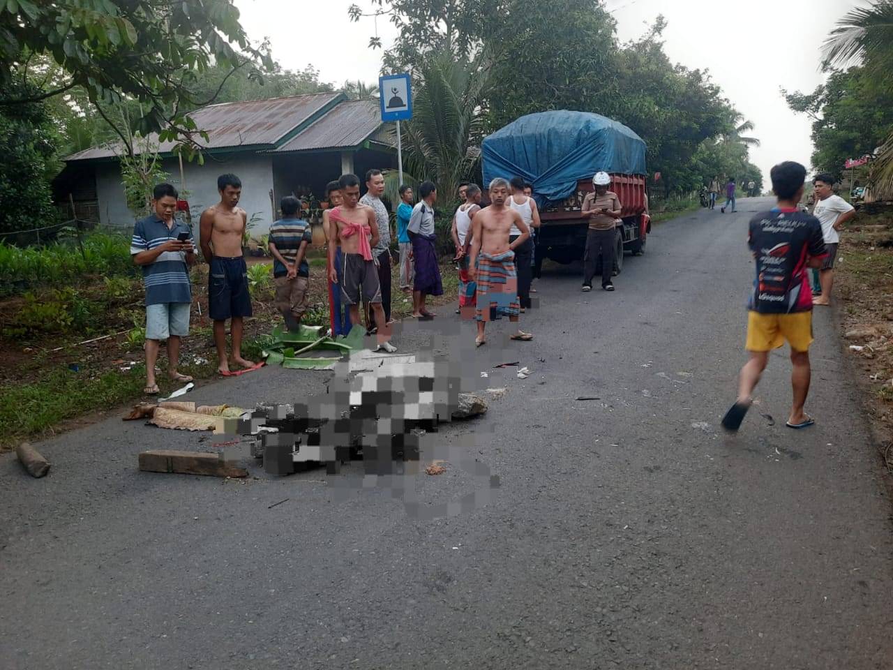 Diduga Terlindas Truk, Warga Dusun Curup Tewas di Tempat