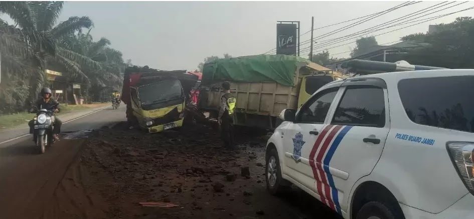 Dalam Sehari Terjadi Dua Kecelakaan Melibatkan Truk Batu Bara di Jambi, Satu Sopir Meninggal Dunia