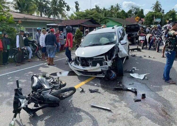 Mobil Calya Tabrak Seorang Pedang di Jalan Pramuka hingga Tewas