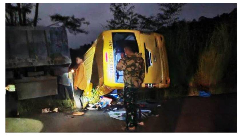 Kecelakaan Beruntun di Gunung Salak Aceh Utara, Sopir Dump Truk Tewas, 20 Lainnya Luka Berat-Ringan