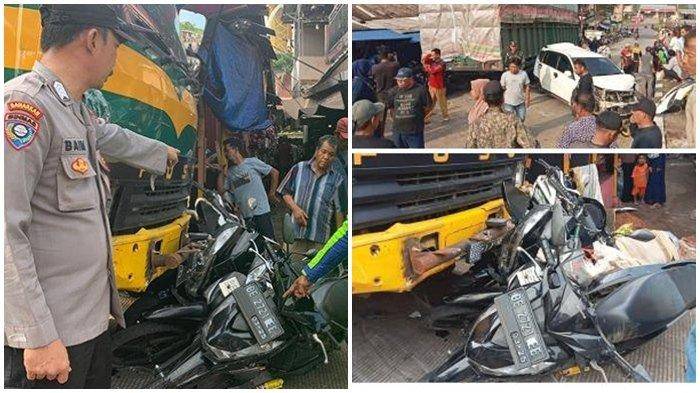 Kecelakaan Lalu Lintas, Truk Tabrak 19 Motor dan 2 Mobil karena Menghindar Agar Tak Masuk ke Jurang