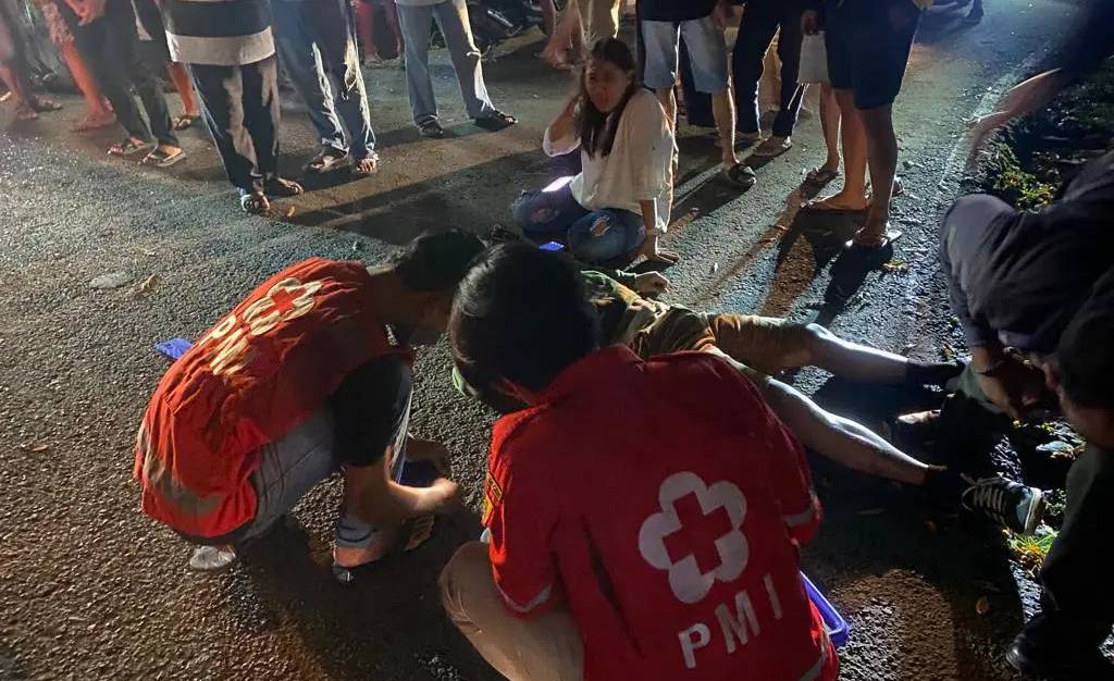 Kecelakaan Motor vs Mobil di Jalan Raya Sukowati Sragen, 1 Orang Luka Berat
