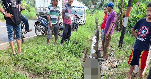 Kecelakaan Tunggal Motor Honda Beat Hilang Kendali Lalu Masuk Parit di Lampung Timur, 1 Tewas-1 Kritis