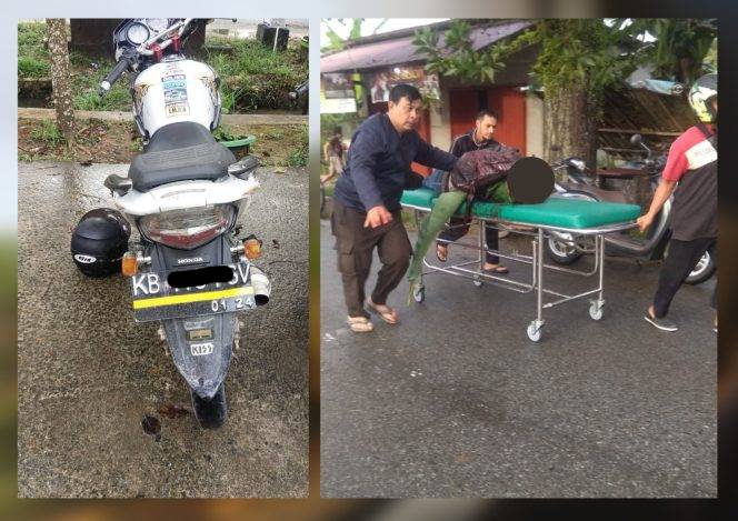 Kecelakaan Tunggal Pemotor Honda GL200R Tewas usai Jatuh Akibat Jalan Bergelombang di Kubu Raya