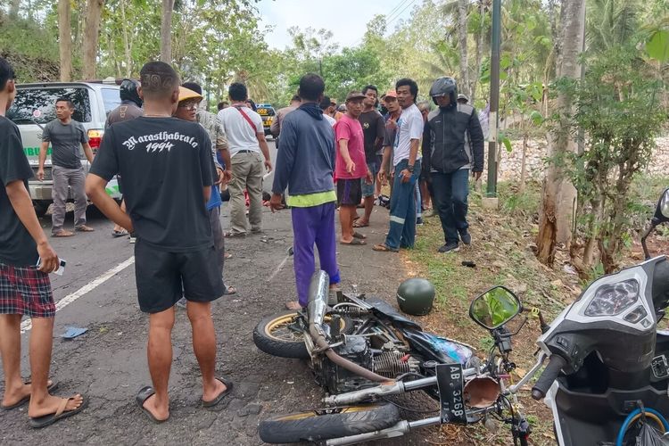 Kecelakaan di Jalan Baron Gunungkidul, Ayah dan Anak Meninggal