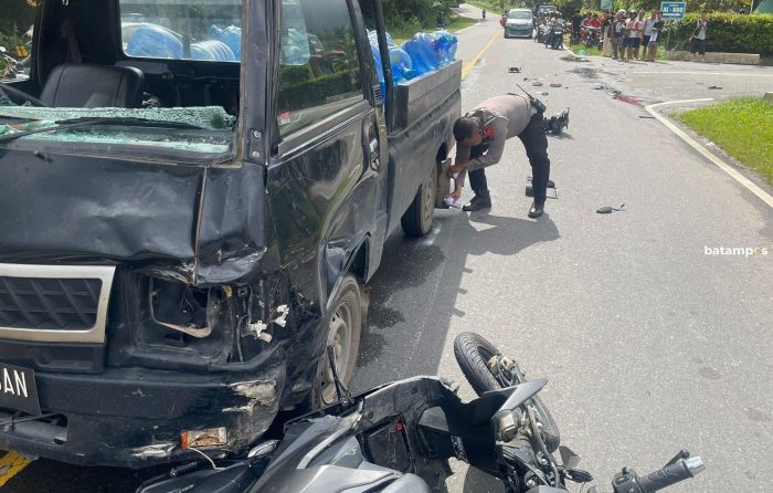 Kecelakaan di Jalan Raya Gesek Bintan, Pengendara Motor Tewas