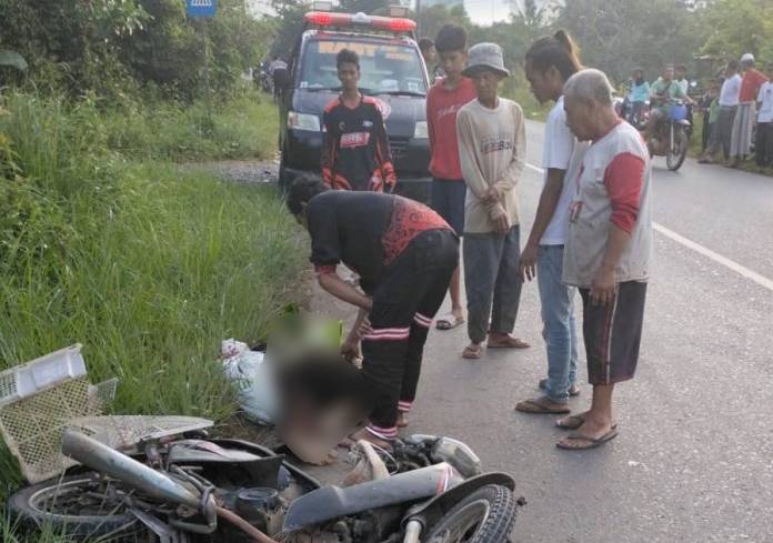 Kecelakaan di SMP Negeri 13 Banjarbaru Kalsel, 1 Pemotor Tewas