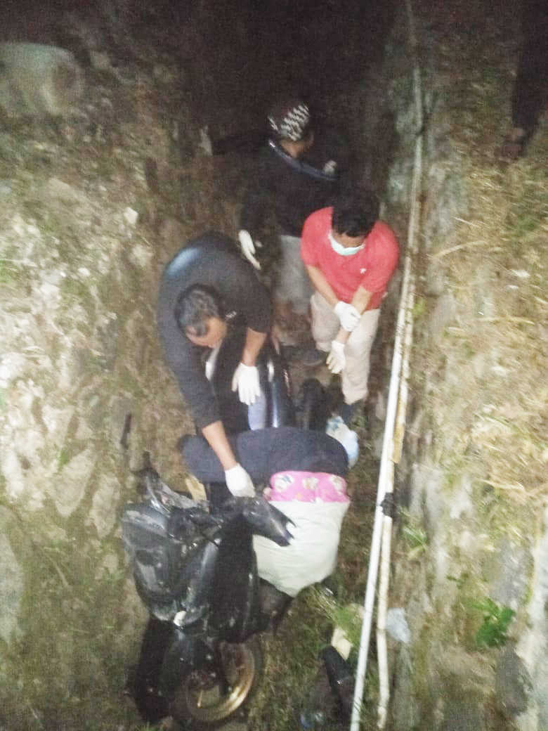 Motor Masuk Selokan di Purwakarta, Pengendara Tewas