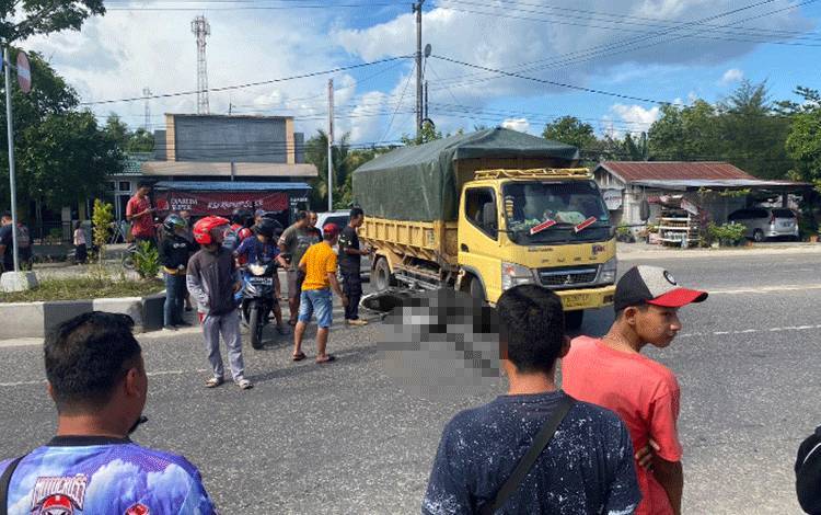 Pengendara Motor di Kasongan Tewas Usai Tabrakan dengan Truk