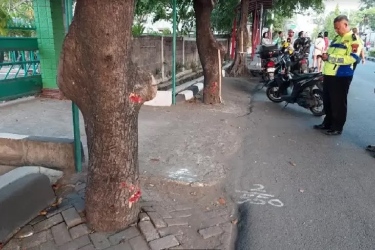 Pengendara Sepeda Motor Tewas di Semarang usai Tabrak Pohon