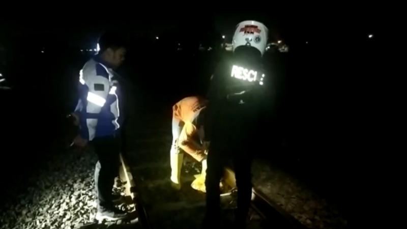 Seorang Pria Tewas Mengenaskan usai Tertabrak Kereta Api di Magersari Mojokerto
