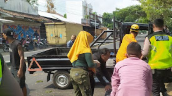 Sopir Pikap Tewas Usai Tabrak Pembatas Jalan di Kapanewon Kasihan Bantul