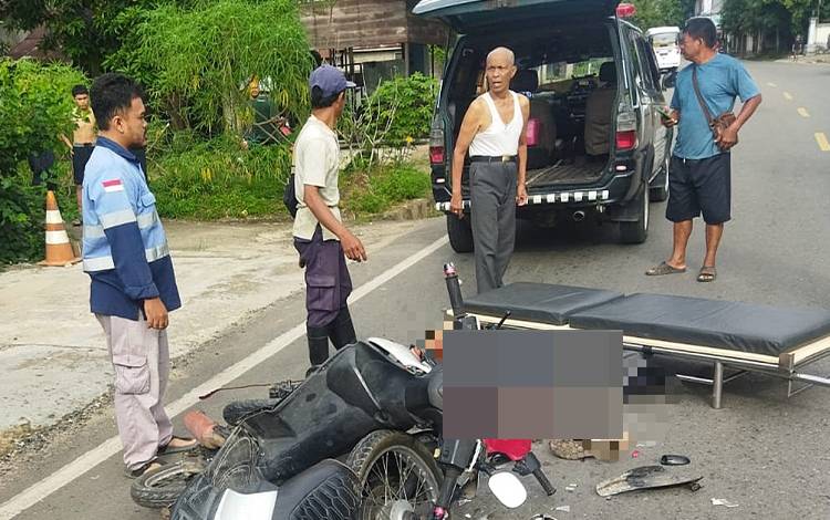 Tabrakan Antarmotor di Desa Matabu, Satu Orang Meninggal