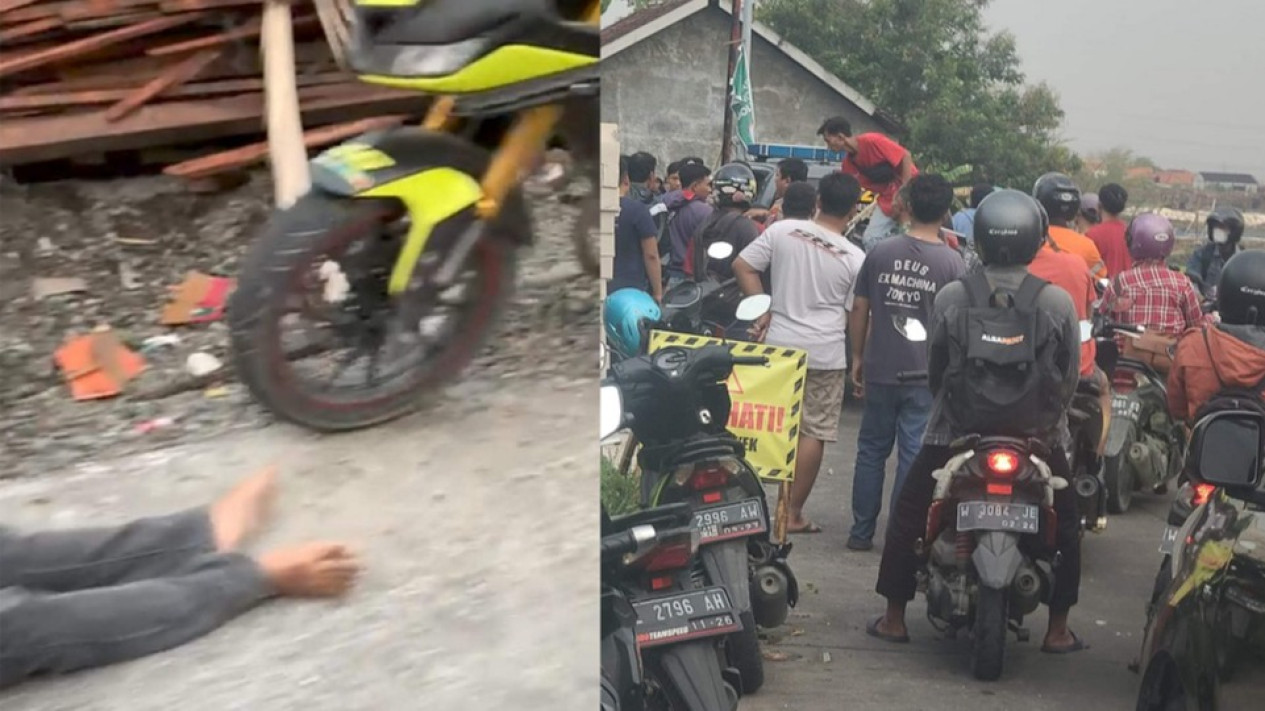 Terlibat Kecelakaan Adu Banteng, Pemotor Asal Cerme Tewas
