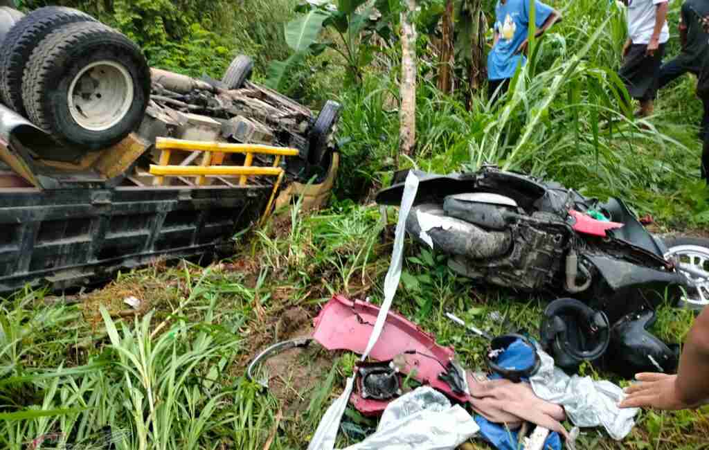 Sepasang Kekasih Tewas Ditabrak Truk di Slambur