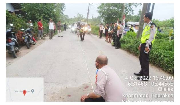 Gagal Mendahului, Pemotor Yamaha Vixion Malah Terjerat Tali Truk hingga Tewas di Tigaraksa Tangerang