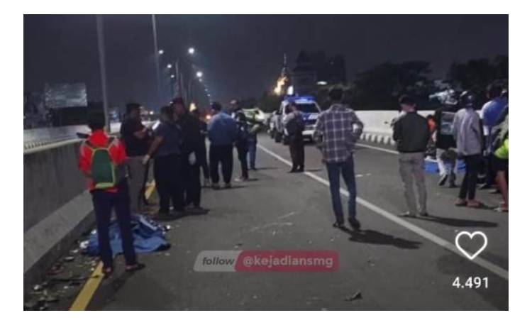Kecelakaan Balapan Liar di Fly Over Kalibanteng Semarang, Terlindas hingga Terlempar, 2 Pelajar Tewas