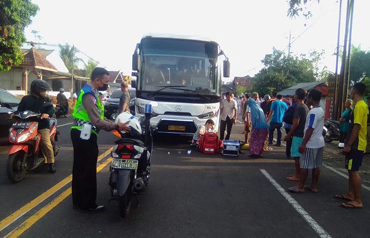Kecelakaan di Kulon Progo, Pembonceng Motor Kakinya Hancur Tergilas Bus Damri YIA