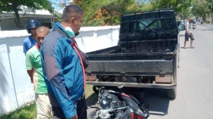 Kecelakaan Ketika Balapan Motor di Palopo, Pelajar SMP Tabrak Mobil Pikap Parkir, Begini Kondisi Korbannya