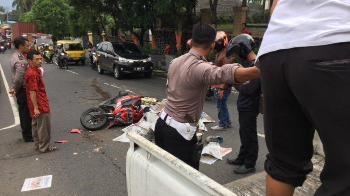 Kecelakaan Maut Tadi Pagi, Pengendara Motor Tewas, Motor Korban Tabrakan dengan Mobil