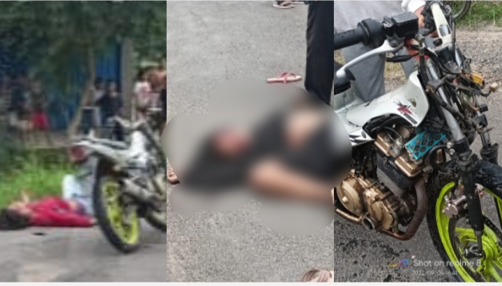 Kecelakaan Beruntun di Tulangbawang Barat, Satu Wanita Tewas Lainnya Kritis, Melibatkan 3 Motor